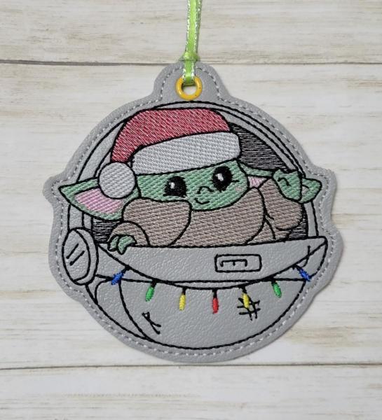 Green Guy Spaceship Ornament picture