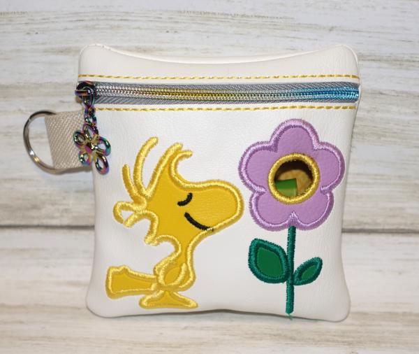 Yellow Bird and Flower Poop Bag picture