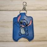 Blue Alien Sanitizer Holder