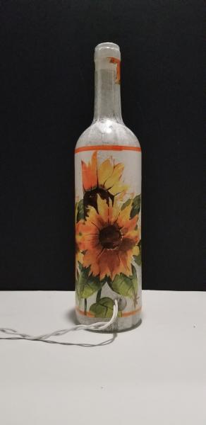 Sunflowers on white picture