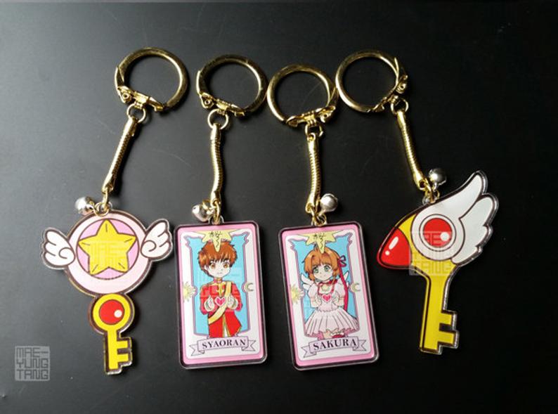 Keychain- Cardcaptor Sakura l 2 in. Clear Acrylic Charm picture