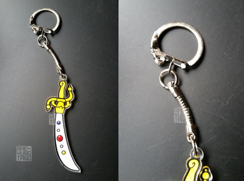 Keychain- Outer Scouts Wands 2 in. Clear Acrylic Charm picture