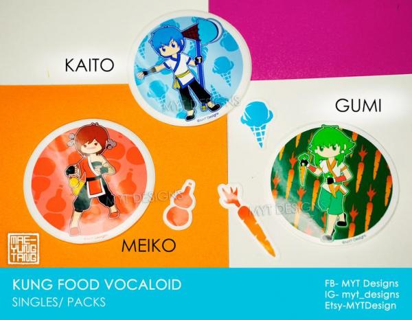 Vocaloid Martial Arts Food (Kung Food) Weatherproof Vinyl Stickers picture