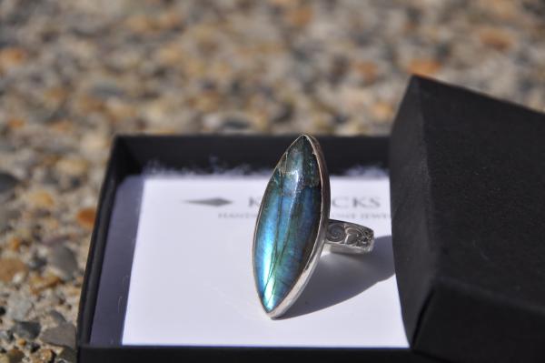 Labradorite Marquise Sterling Silver Ring picture