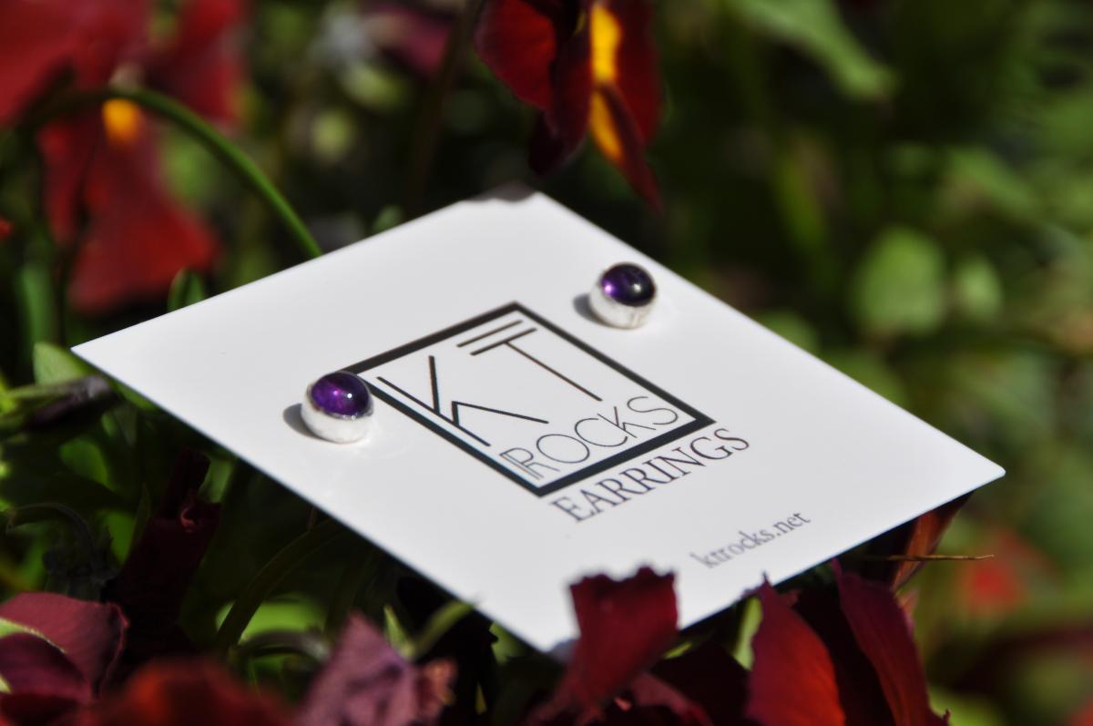 Amethyst Stud Earrings picture