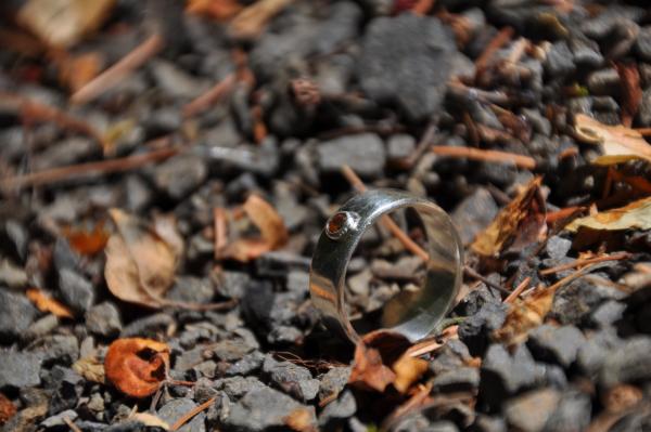 Citrine Birthstone Sterling Silver Octopus Ring picture