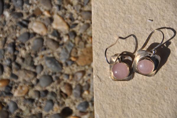 Rose Quartz Sterling Silver Earrings picture