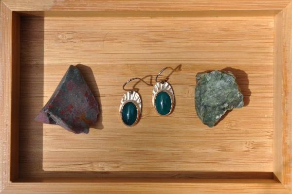 Bloodstone Oval Earrings picture