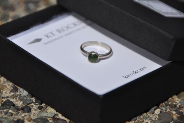 Jade Sterling Silver Ring picture