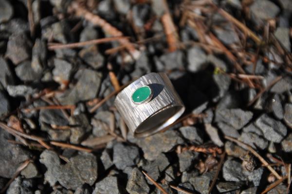 Emerald Sterling Silver Wrap Ring picture