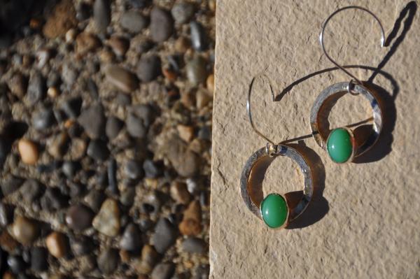 Chrysoprase Loop Earrings picture