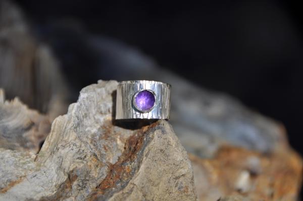 Amethyst Sterling Silver Wrap Ring picture