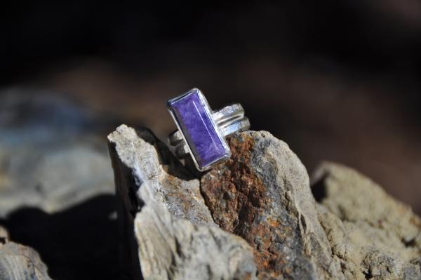 Rectangle Chaorite Sterling Silver Ring picture