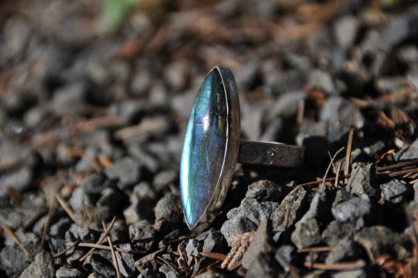 Labradorite Marquise Sterling Silver Ring picture