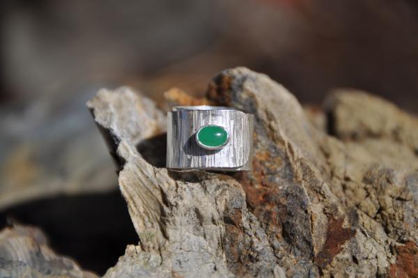 Emerald Sterling Silver Wrap Ring picture