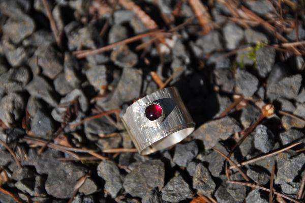 Ruby Sterling Silver Wrap Ring picture