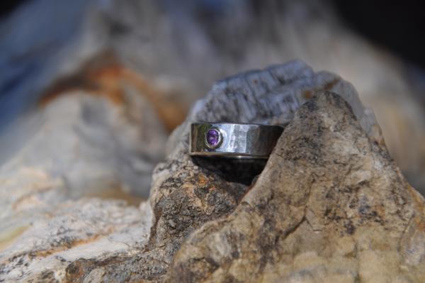 Amethyst Birthstone Sterling Silver Ring picture