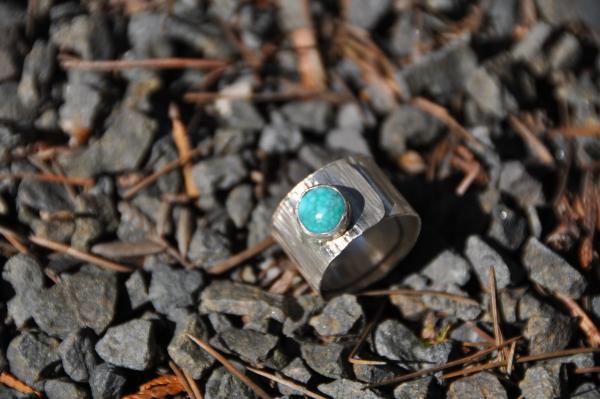 Turquoise Sterling Silver Wrap Ring picture