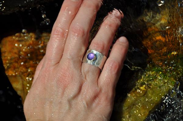 Amethyst Sterling Silver Wrap Ring picture