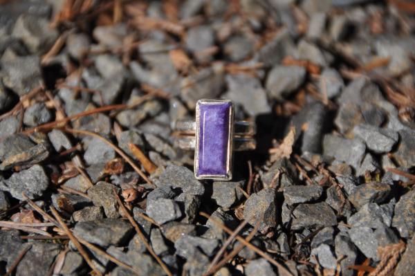 Rectangle Chaorite Sterling Silver Ring picture