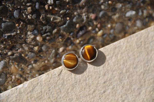 Tiger Eye Stud Earrings picture