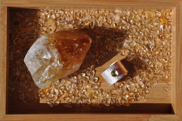 Citrine Sterling Silver Wrap Ring picture