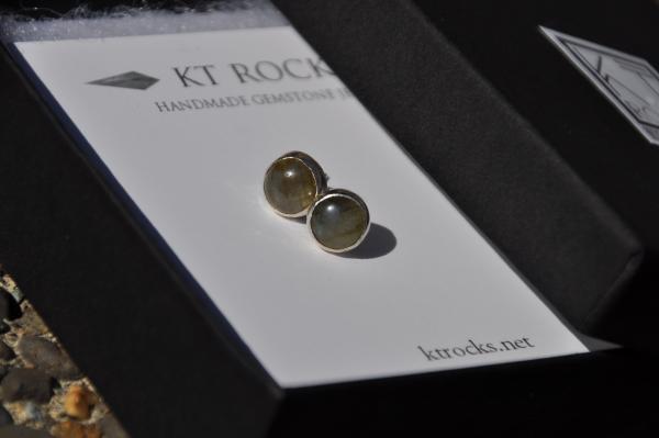 Labradorite Sterling Silver Stud Earrings picture