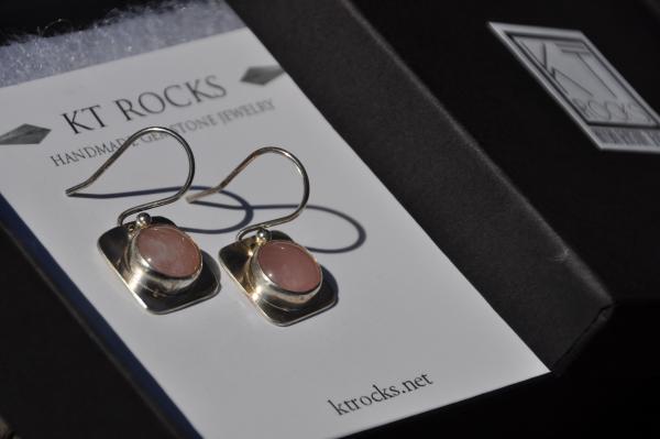 Rose Quartz Sterling Silver Earrings picture