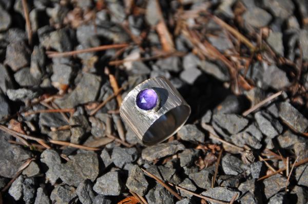 Amethyst Sterling Silver Wrap Ring picture