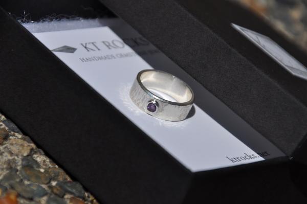 Amethyst Birthstone Sterling Silver Ring picture