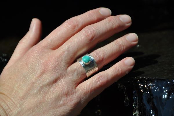 Turquoise Sterling Silver Wrap Ring picture