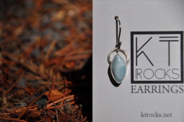 Larimar Marquise Sterling Silver Earrings picture