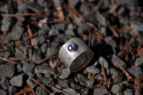 Sapphire Sterling Silver Wrap Ring picture