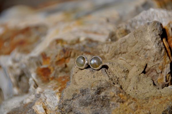 Labradorite Sterling Silver Stud Earrings picture