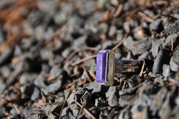 Rectangle Chaorite Sterling Silver Ring picture