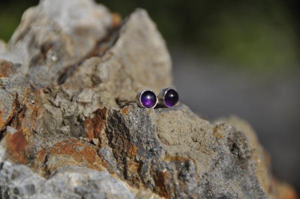 Amethyst Stud Earrings picture