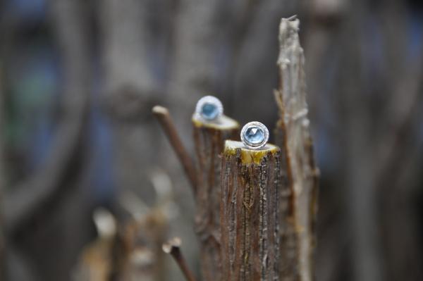 Swiss Blue Topaz Sterling Silver Stud Earrings picture