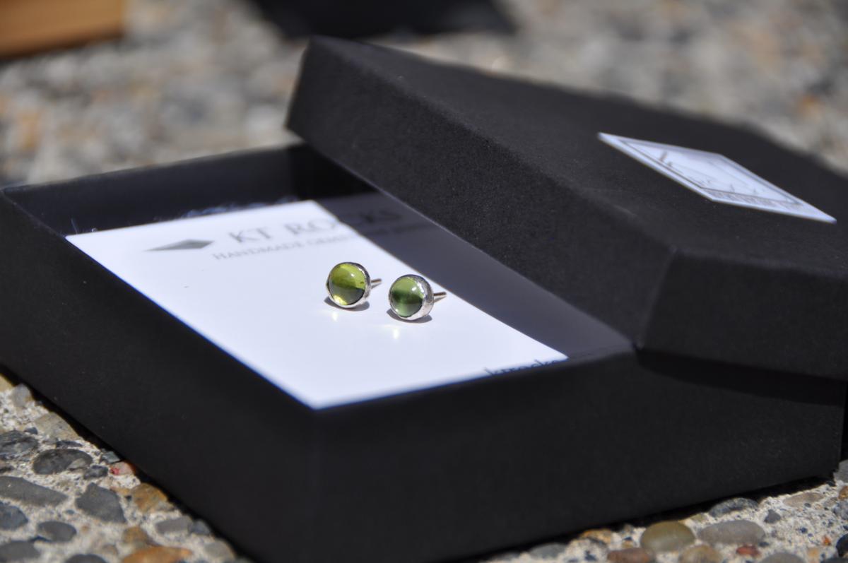 Peridot Sterling Silver Stud Earrings picture