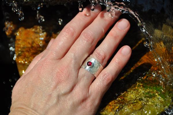 Ruby Sterling Silver Wrap Ring picture