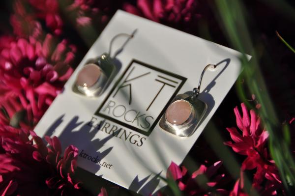 Rose Quartz Sterling Silver Earrings picture