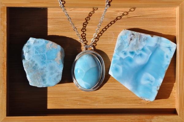 Larimar Oval Pendant