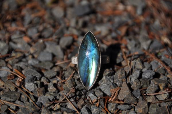 Labradorite Marquise Sterling Silver Ring picture