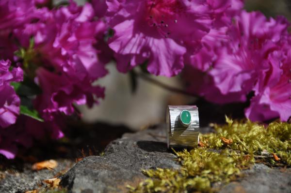 Emerald Sterling Silver Wrap Ring picture