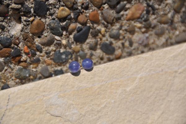 Tanzanite Sterling Silver Stud Earrings picture