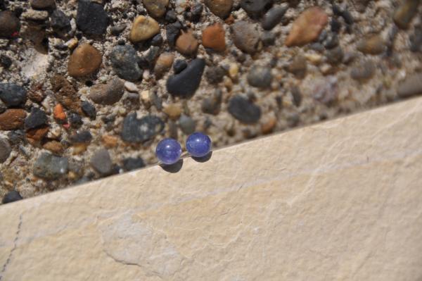 Tanzanite Sterling Silver Stud Earrings picture