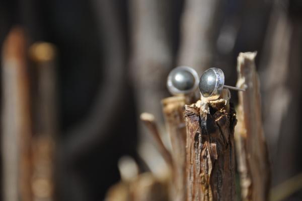 Pyrite Sterling Silver Stud Earrings picture