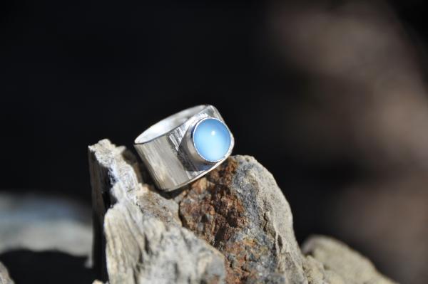 Chalcedony Sterling Silver Wrap Ring picture