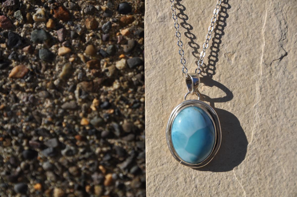Larimar Oval Pendant picture