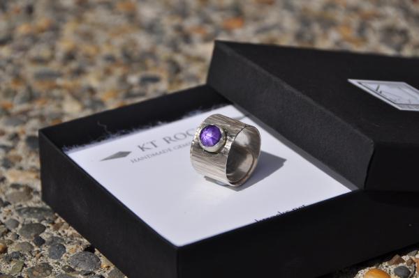 Amethyst Sterling Silver Wrap Ring picture