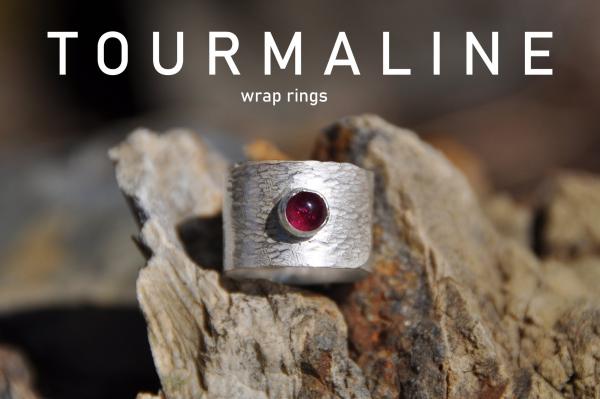 Custom Tourmaline Wrap Ring (Circle)